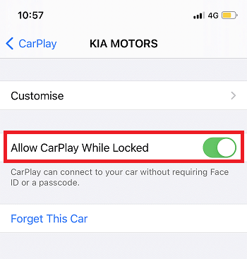 Allow CarPlay While Locked