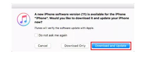 use itunes to update