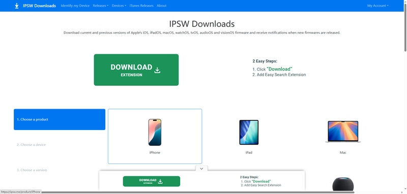 Download Signed Ipsw from Ipswme