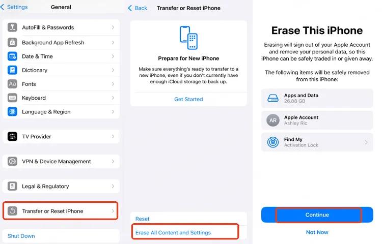 erase this iphone to flash