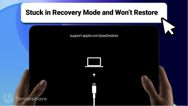 ipad stuck in recovery mode and won't restore fix