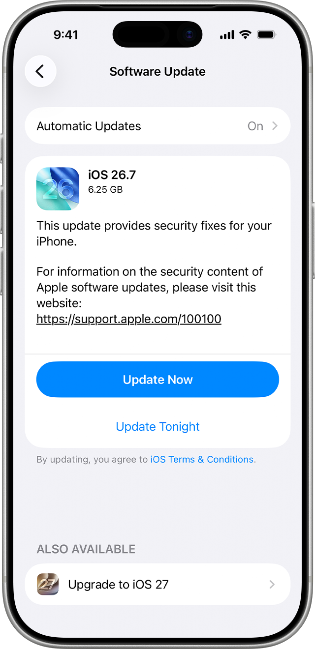 iPhone Software Update screen.