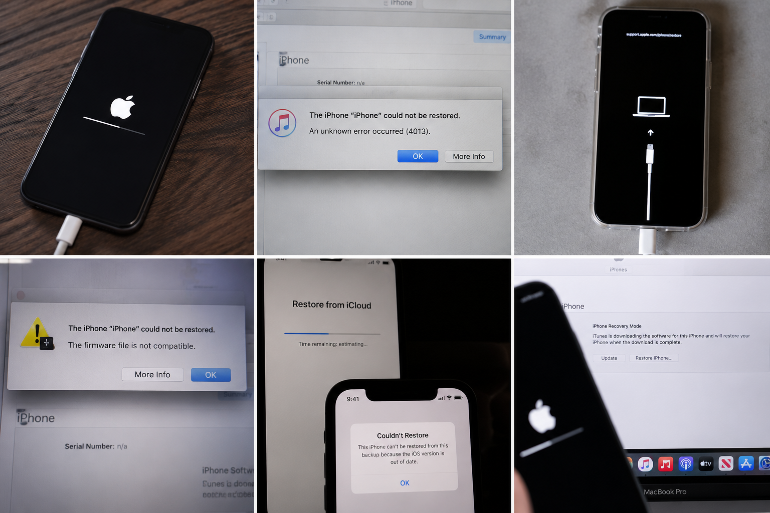 iPhone issues when downgrading