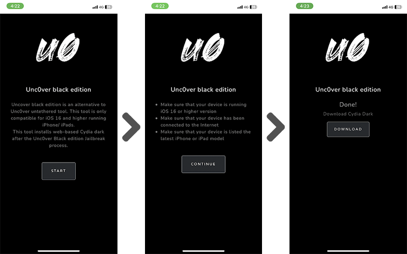 jailbreak with unc0ver