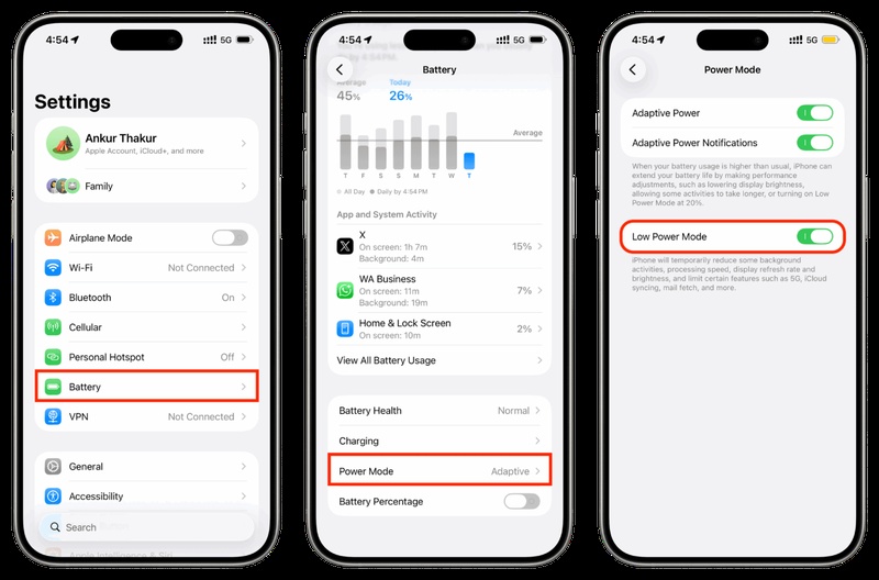 iPhone Akku während Update laden
