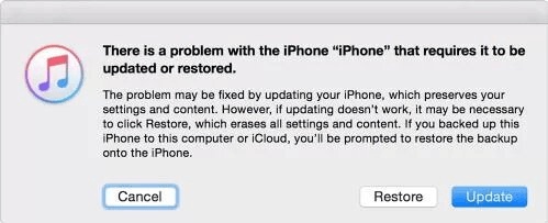 Pop Up Notifies Iphone Problem on Computer
