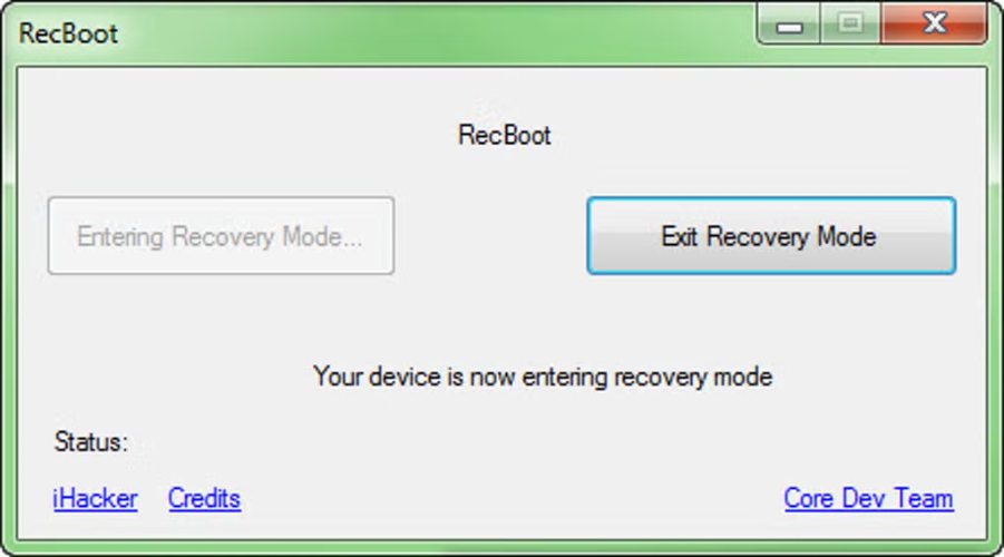 recboot interfaz