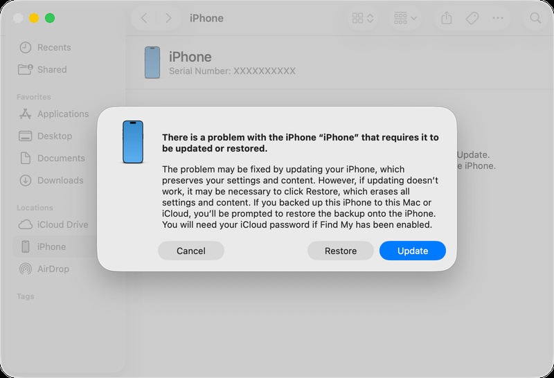 iPhone abgestürzt nach iOS 27 Beta