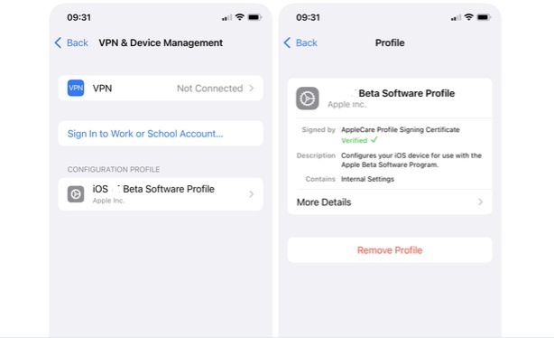 iOS 27 Beta Update konnte nicht überprüft werden
