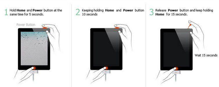 restore ipad with home button by dfu mode