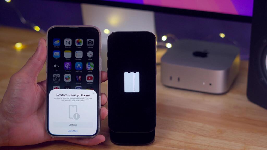 restore nearby iphone