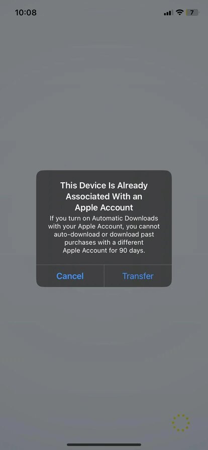 Resume iCloud Transfer