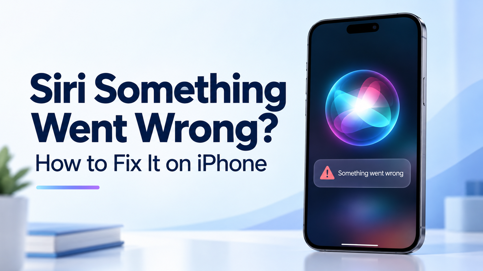iPhone displaying a Siri request error.