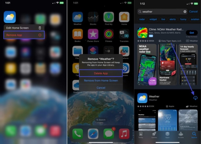 Ungenutzte Apps löschen