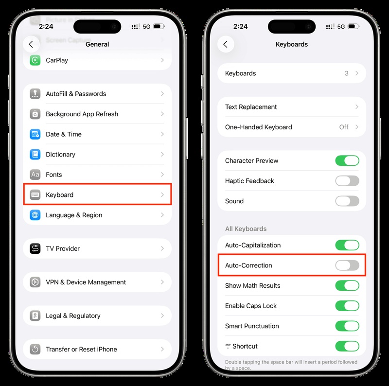 How to Turn Off Auto Correct on Iphone
