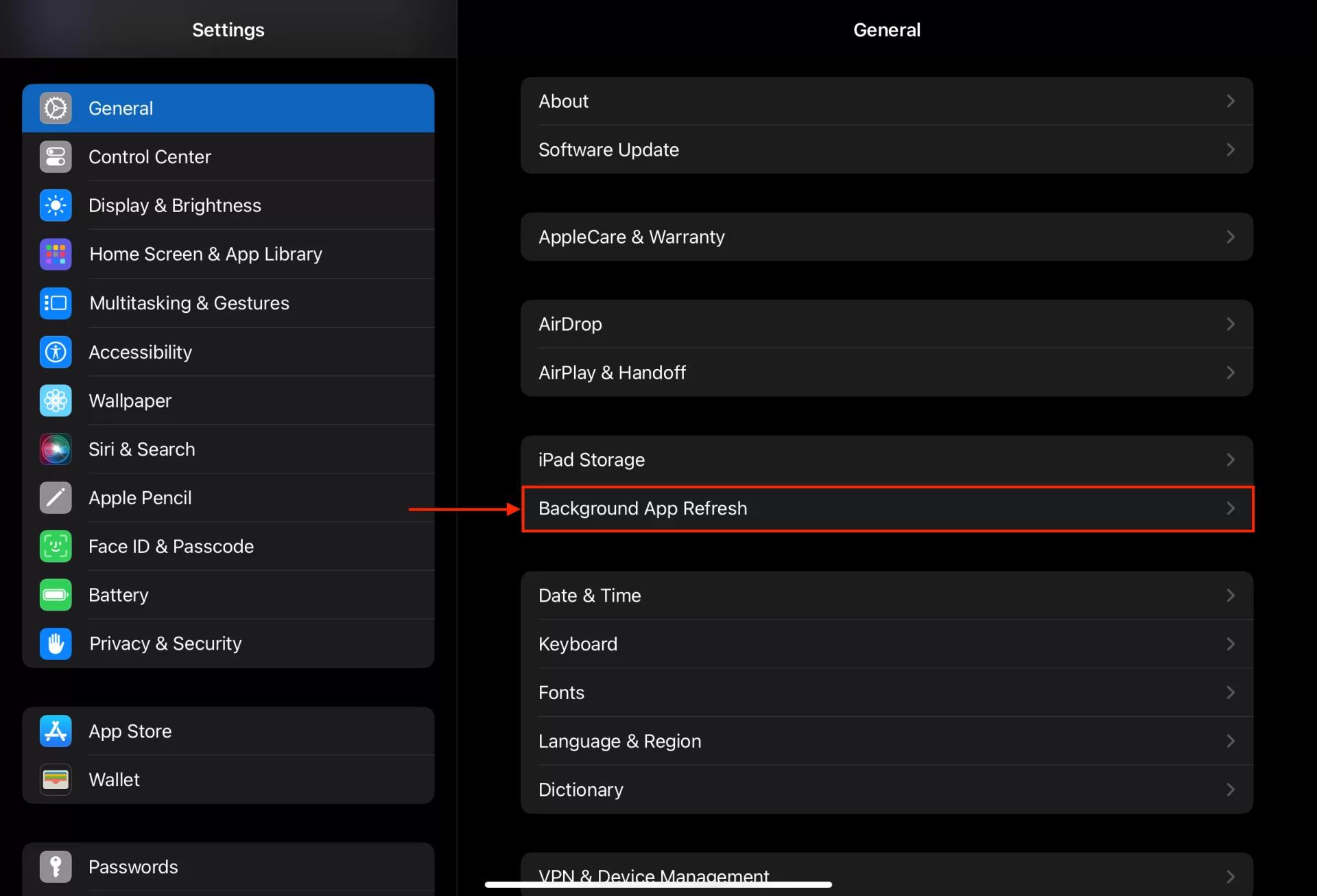 Background App Refresh