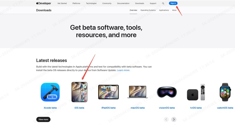 Apple Developer Software Downloads