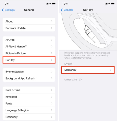 CarPlay Medianav