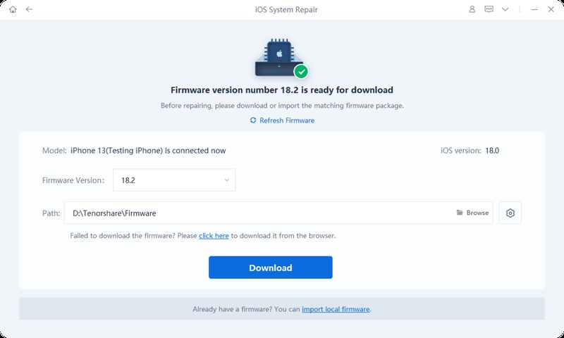 Download or Import Ios Firmware