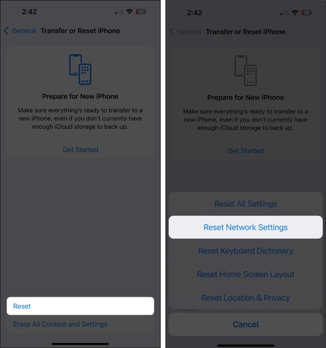 iOS 27 重置網路設定