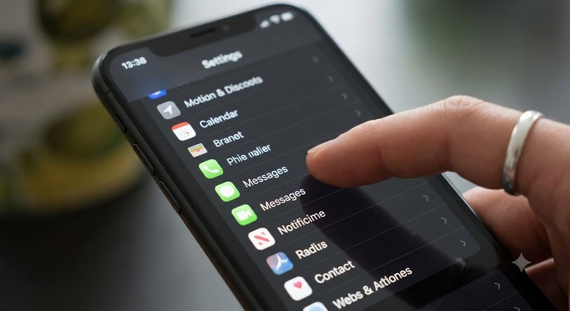 Opening Iphone Messages Settings