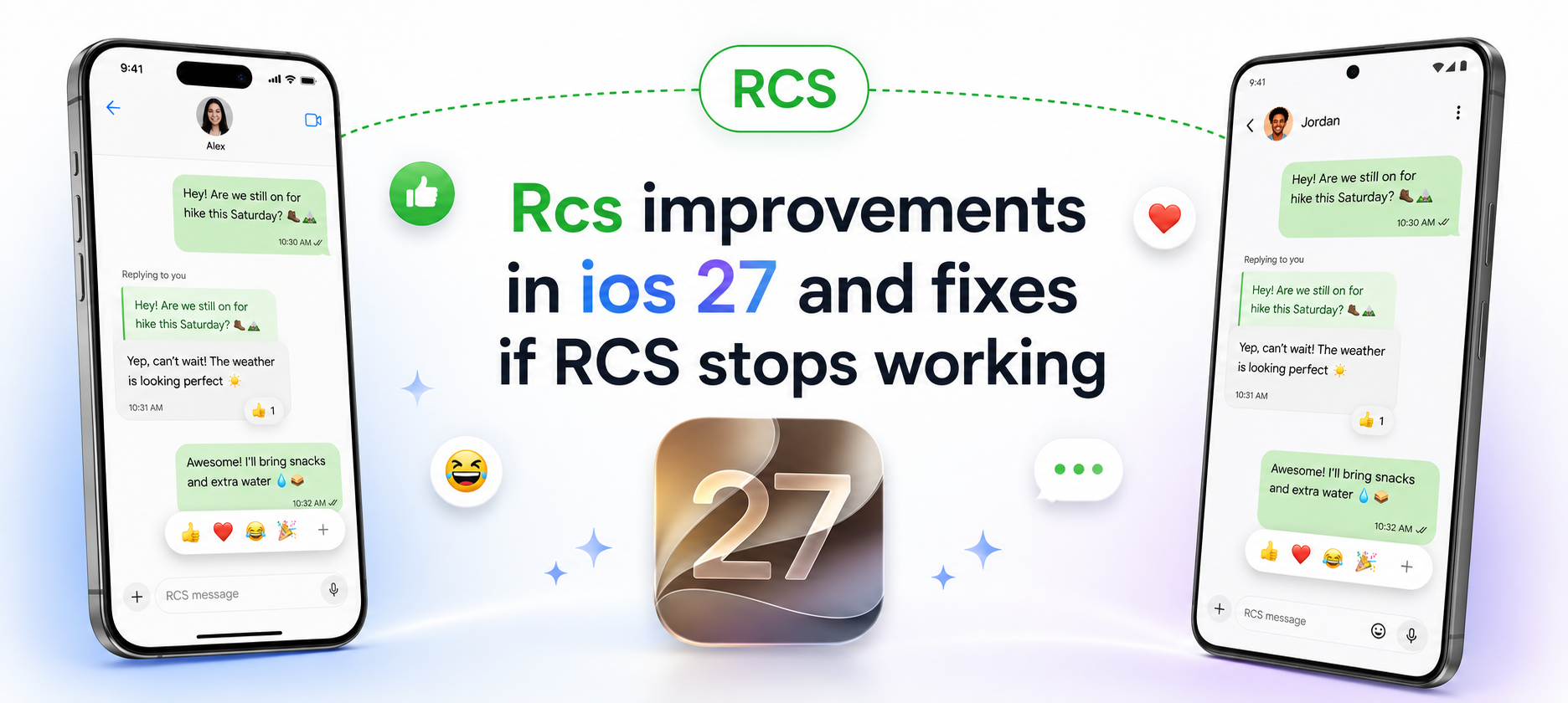 Rcs improvements in ios 27 for iPhone and Android messaging