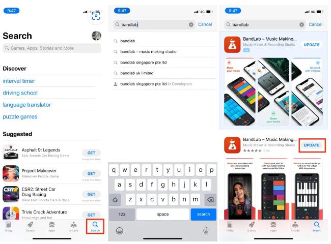 Manual iPhone app updates