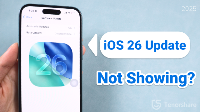 ios 26 update not showing up