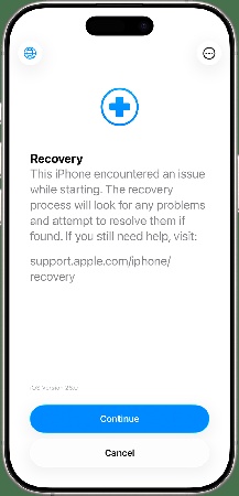 復原輔助程式自動修復 iPhone 軟體問題