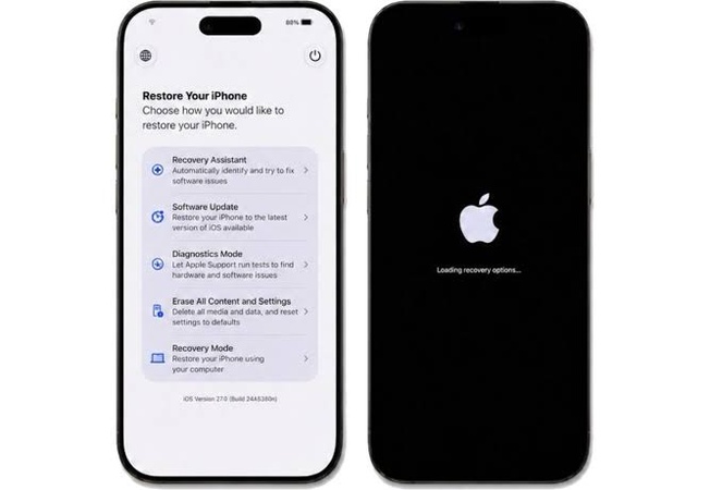 iPhone 復原程序進行中請稍候