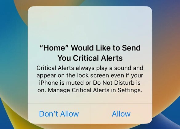 iphone lock screen stuck on home would like to send you critical alerts