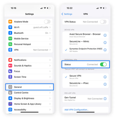 отключение VPN или прокси