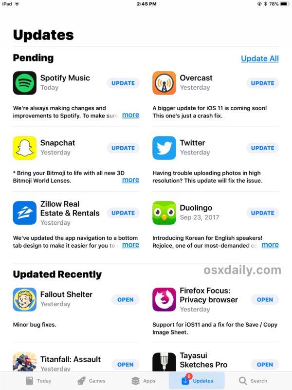 Update All Apps